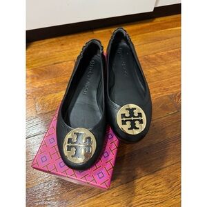Tory Burch Black Ballet Flats